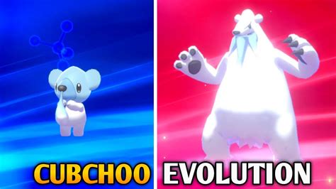 How To Evolve Cubchoo Into Beartic In Pokemon Sword Shield Galar