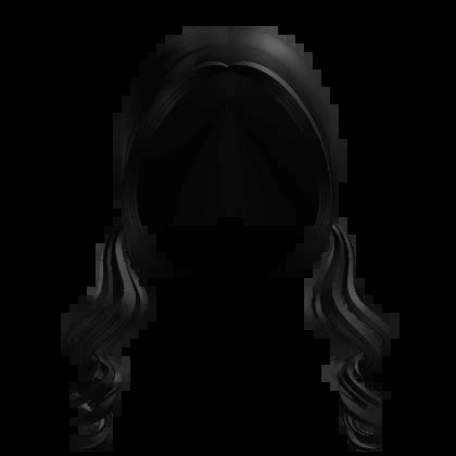 Cute Swirly Front Pigtails In Black Roblox Item Rolimon S