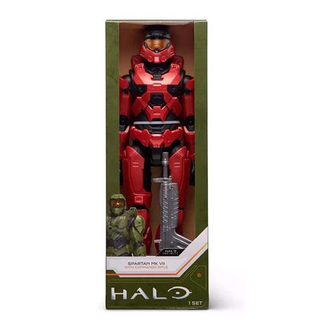 Boneco Halo 30 Cm Figura Spartan MK VII Commando Rifle Sunny