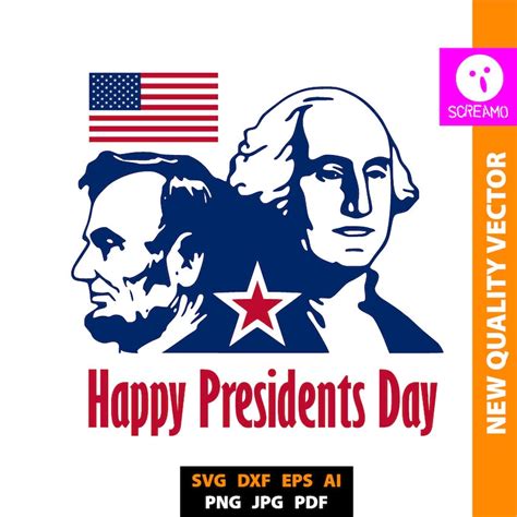 Presidents Day SVG Cut Files Vector Print Files Clipart - Etsy