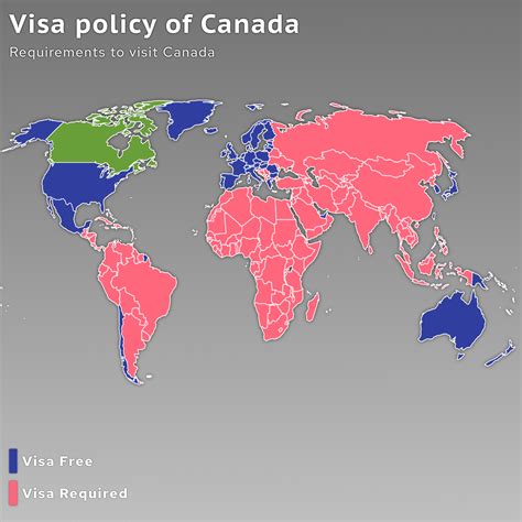 Requirements to Visit Canada : r/MapPorn