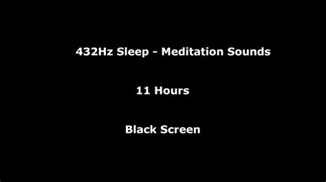 Meditation And Sleep Music 432hz Healing Frequency Black Screen 11