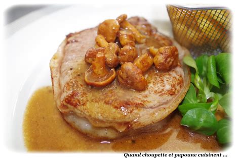 GRENADINS DE VEAU AUX GIROLLES Quand Choupette Et Papoune Cuisinent