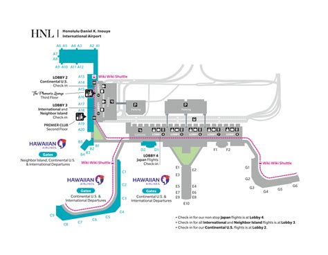 Daniel K Inouye International Airport Map (Most Up-To-Date) - All Maps