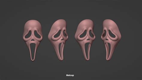 Ghost Face Scream Mask 3D Model CGTrader