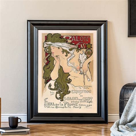 Alphonse Mucha Vintage Advert Naked Woman Illustration Art Inspire