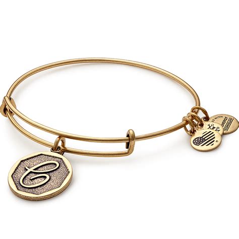 NEW ALEX AND ANI Initials Collection C Charm Bangle Bracelet C 7 EBay