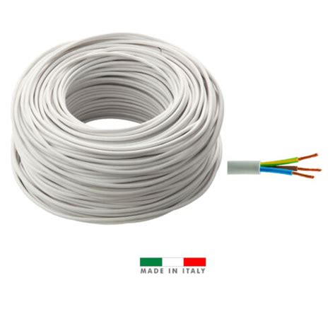 Cavo Elettrico Tripolare H Vv F X Mm Bianco Ebay