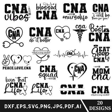 Cna Svg Bundle Cna Life Nurse Svg Medical Svg Nurse Assistant Svg