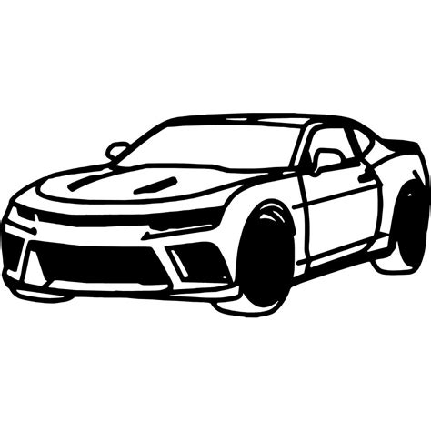 6th Gen Camaro Silhouette Decal