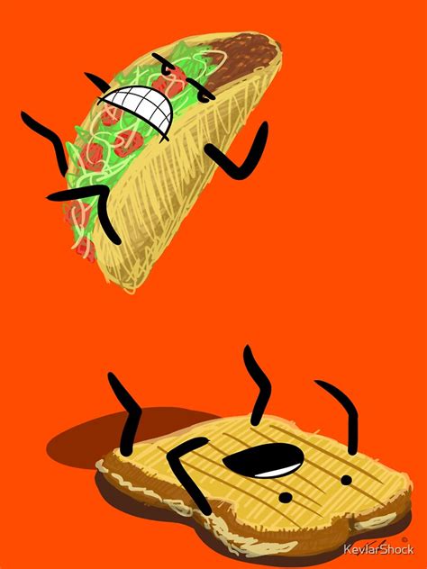 "Taco Vs. Grilled Cheese Sandwich" T-shirt by KevlarShock | Redbubble