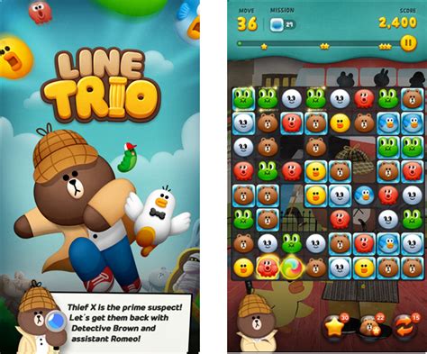 【line Game】adventurous Puzzle Game Line Trio Released Line Plus