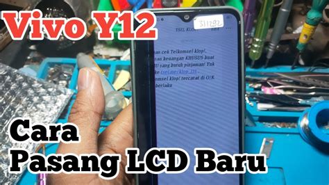 Cara Pasang LCD Vivo Y12 Bongkar Pasang YouTube