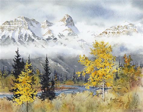 Marilyn Kinsella A SEPTEMBER MORNING IN CANMORE Hodgins Art Auctions