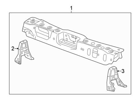 Chevrolet Spark Radiator Support Tie Bar Bracket Upper