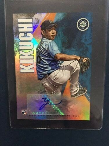 Topps Fire Autograph Yusei Kikuchi Rc Auto Rookie Seattle Mariners