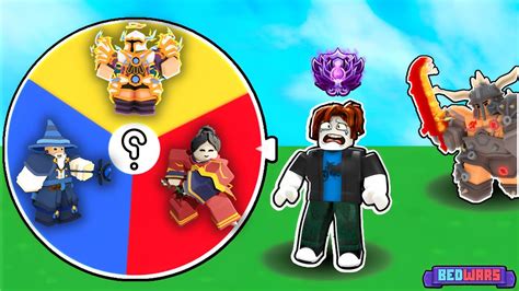 Roblox Bedwars V But Random Wheel Decides My Kit Youtube