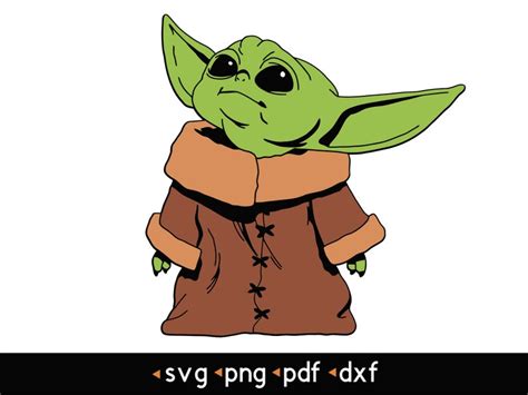 Beb Yoda Svg Png Pdf Dxf Etsy M Xico