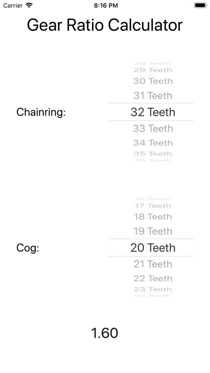 Bicycle Gear Ratio Calculator by Fraser Moore