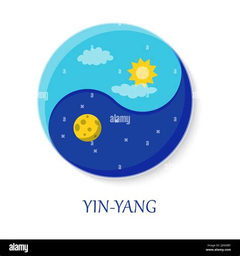 Icono Yin Yang Con S Mbolos De Sol Y Luna S Mbolo Oriental De Armon A