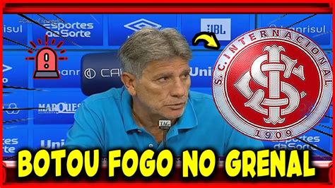 NÃO ACREDITO RENATO GAÚCHO ENTROU AO VIVO AGORA E TEVE CORAGEM DE