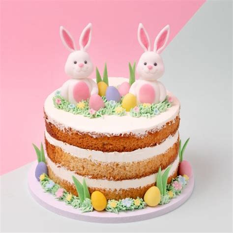 Easter Bunnies Naked Cake