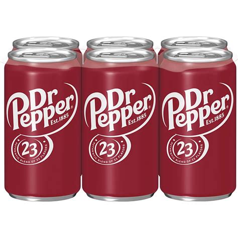 Dr Pepper Soda Mini 75 Oz Cans Shop Soda At H E B