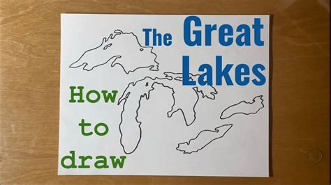 How To Draw The Great Lakes Youtube