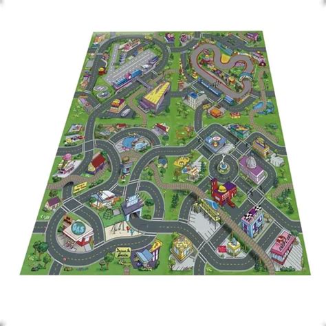 Pista Tapete Hot Wheels Grande Cidade P Carrinhos Cm Mercadolivre