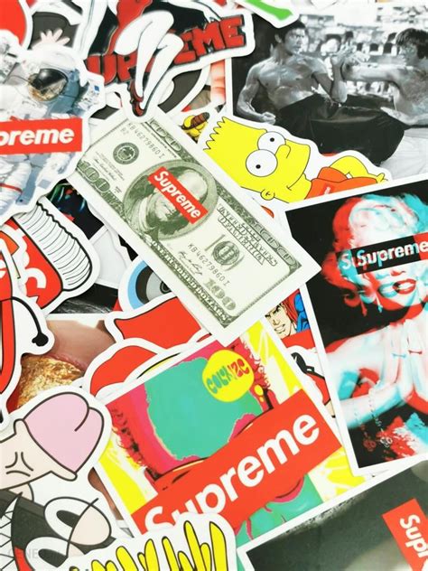 Wklejki Wlepy Zestaw Naklejek Sticker Supreme Opinie I Atrakcyjne