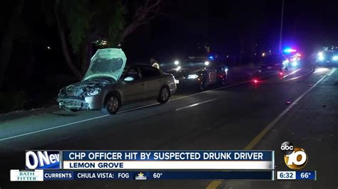 Chp Officer Hit By Suspected Drunken Driver On Sr 94