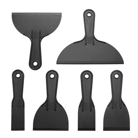 Buy 6 Pack Putty Flexible Plastic Paint Scraper Tool For Spackling