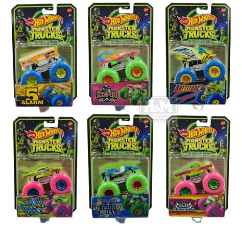 Hot Wheels Monster Trucks Glow In The Dark HCB50 939E Lazada Indonesia
