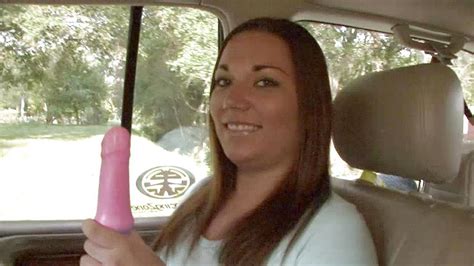 Brunette Dreamgirl Masturbates With Pink Dildo On Country Roads Dreamgirls