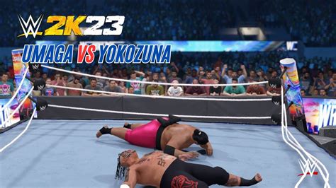 WWE 2K23 Umaga Vs Yokozuna WWE Match Juni 2023 YouTube