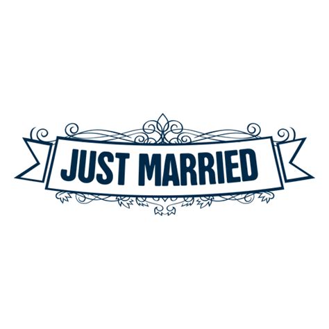 Collection of Just Married Banner PNG. | PlusPNG