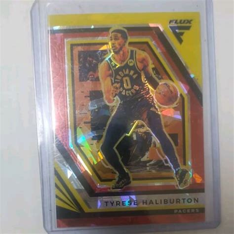 2020 21 Panini Flux Tyrese Haliburton Rc Red Cracked Ice Prizm 203