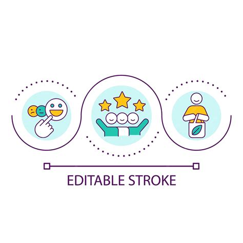 Premium Vector | Boost clients satisfaction loop concept icon