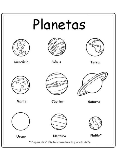 Planetas Para Colorir E Imprimir - Baú da Web: Planetas desenhos para colorir