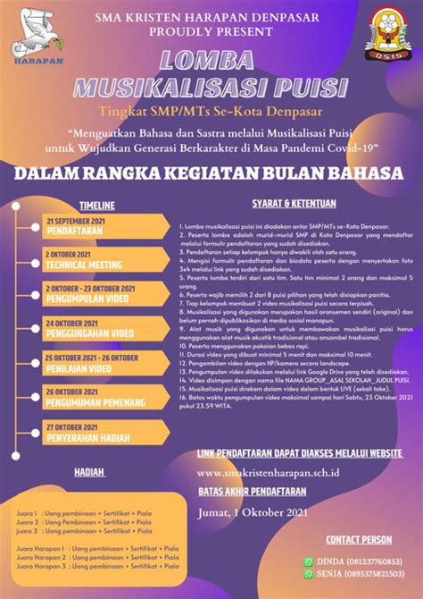 Lomba Musikalisasi Puisi Sma Kristen Harapan