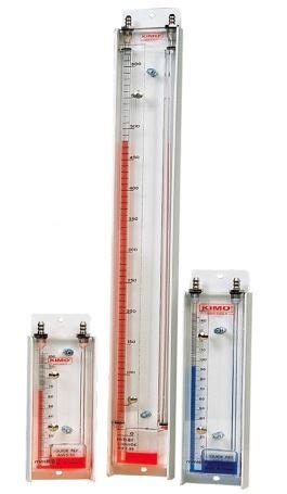 Manometro De Columna Vertical Tj 300 Aws 10 Rango 0 300 Mm H2o Liquido