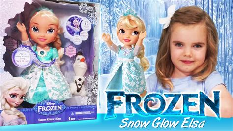 Frozen Snow Glow Elsa Frozen Doll Review And Play Youtube