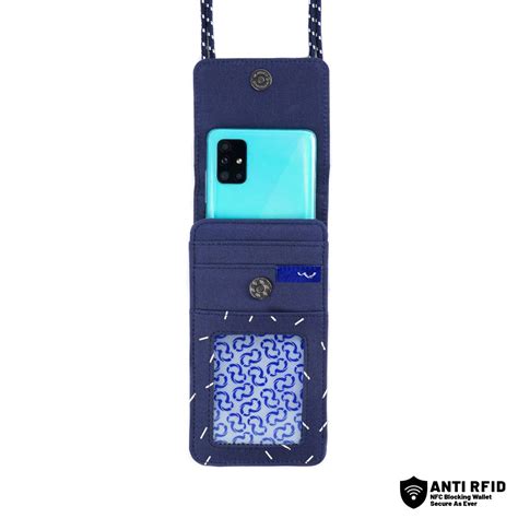 Delion Phone Wallet Sprinkle Navy Wallts