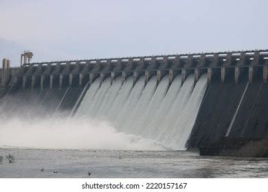 Nagarjuna Sagar Dam Gates Open Stock Photo 2220157167 | Shutterstock