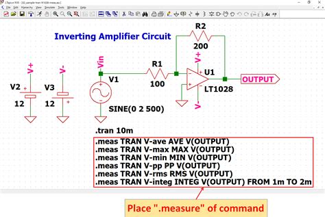 Measure Meas Ltspice Evaluate User Defined Electrical Quantities