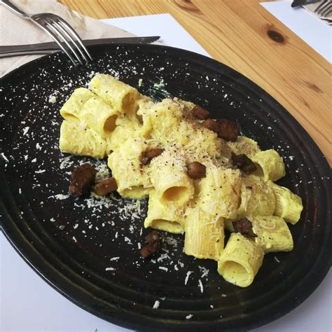 Nativa Ristorante Roma Italy Mezzemaniche Alla Carbonara Review Abillion