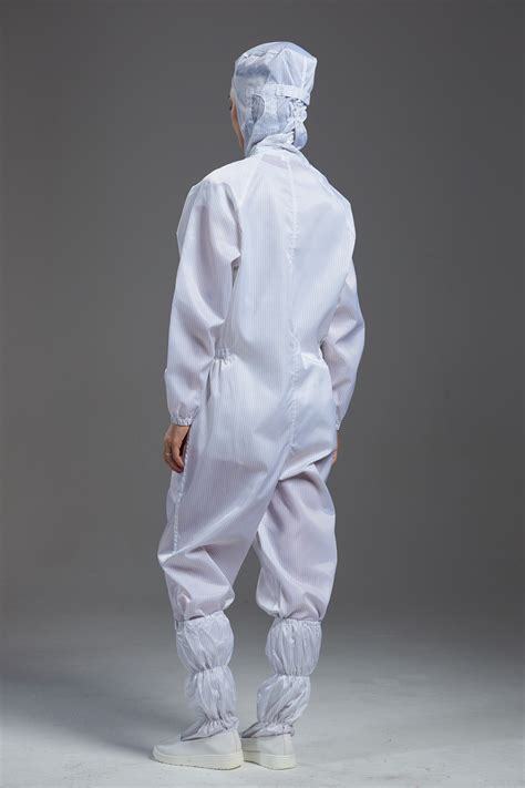 Food Processing Garment Resuable yellow hooded coverall white durable