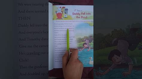 Poem Daddy Fell Into The Pond By Alfred Noyes Class 4th Day 1 Youtube