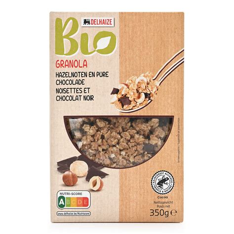 Delhaize Granola Noten Chocolade Bio Gr Delhaize