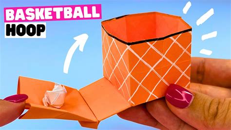 Easy Origami Basketball Hoop Paper Toy Diy Youtube